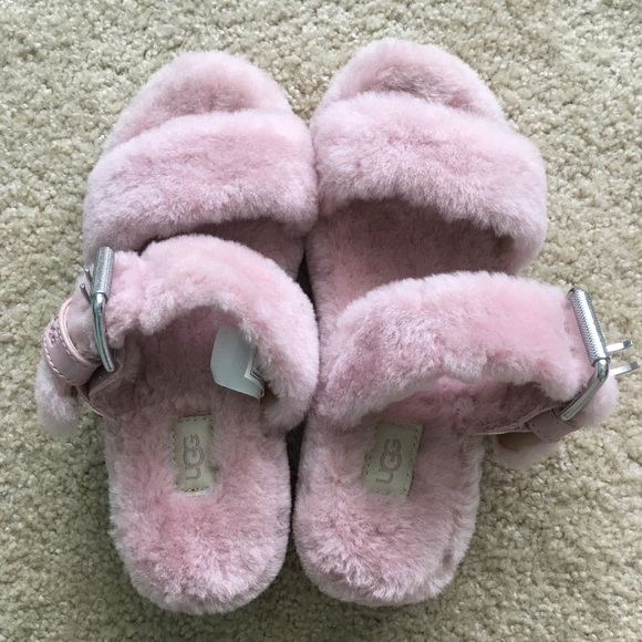 UGG Fuzz Yeah pink slides - Picture 2 of 6